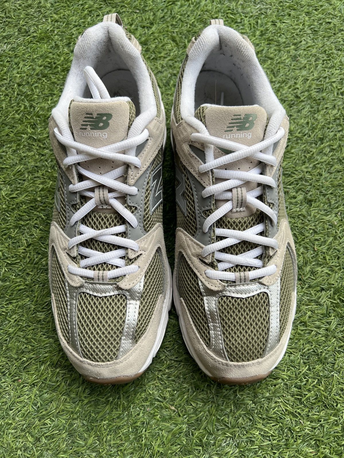 New Balance Rare 💥New Balance 530 Olive Grey MR530GA Size US 10.5 / EU 43-44 - 4 Thumbnail