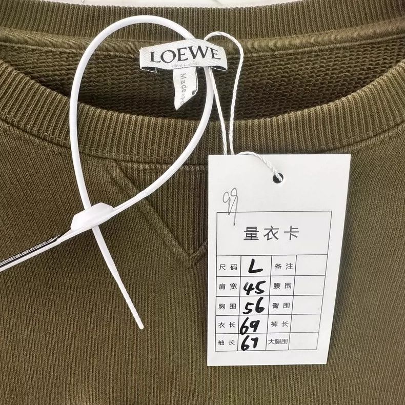 Loewe LOEWE Crew neck letter logo embroidery sports classic swea Size US L / EU 52-54 / 3 - 4 Thumbnail