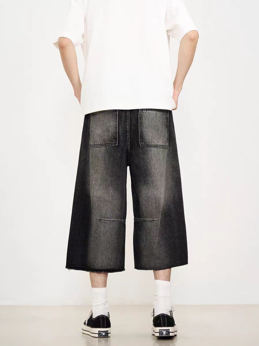 Japanese Brand × Vintage baggy washed retro studded denim shorts Size US 30 / EU 46 - 5 Thumbnail