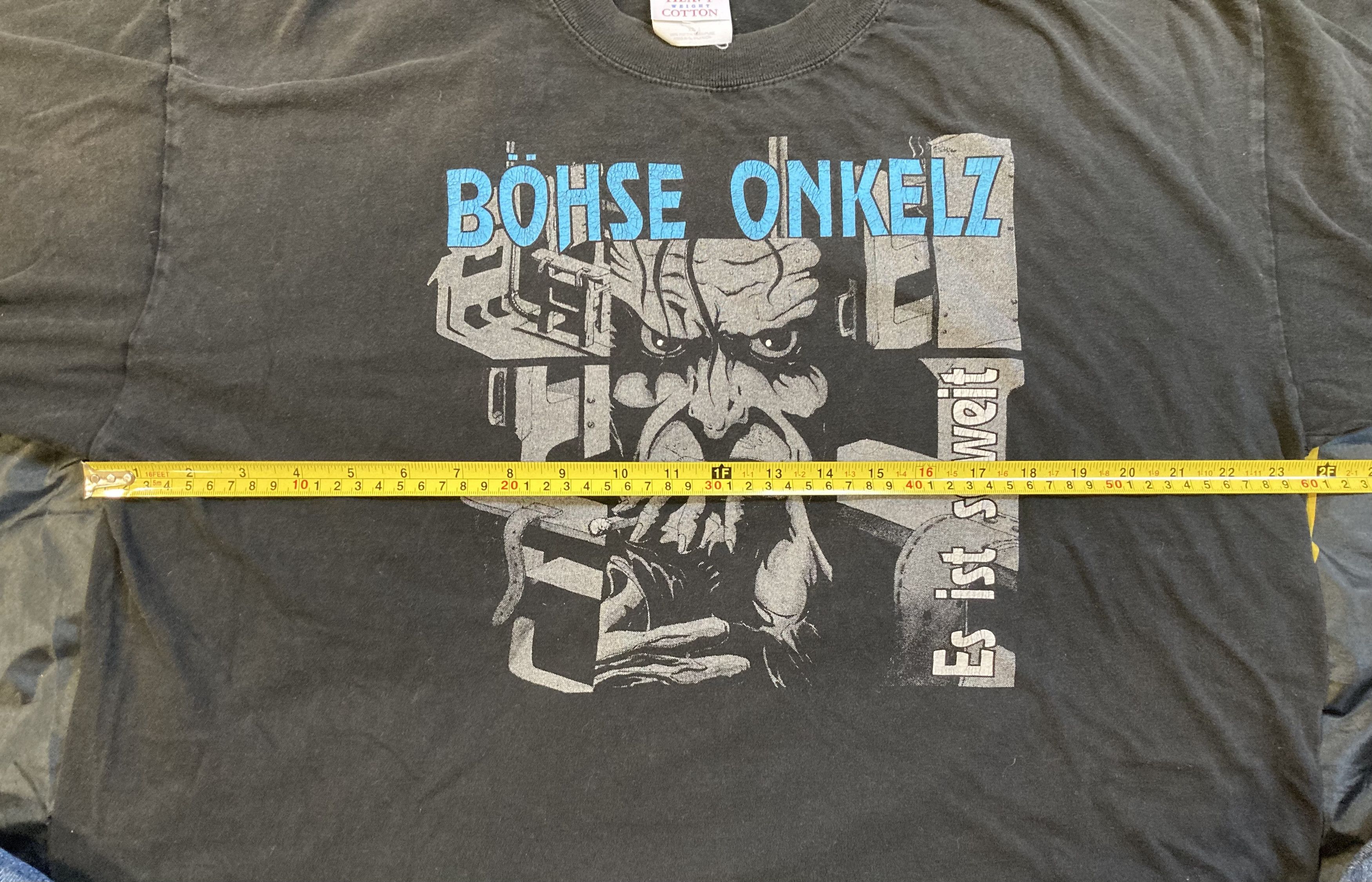Band Tees Vtg Bohse Onkelz Es Ist Soweit Album Cover T-Shirt Size US XL / EU 56 / 4 - 5 Thumbnail