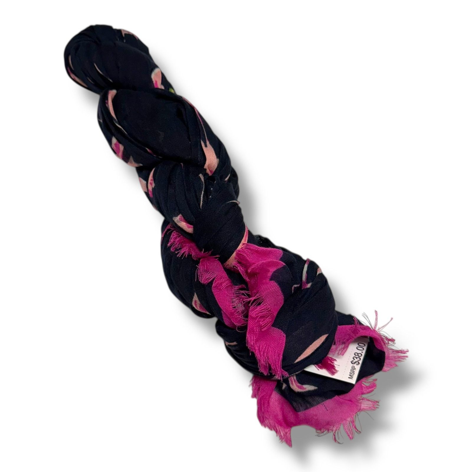 Vera Bradley Vera Bradley Navy Blue Pink NEW Flamingo Fiesta Scarf 70" Size ONE SIZE - 1 Thumbnail