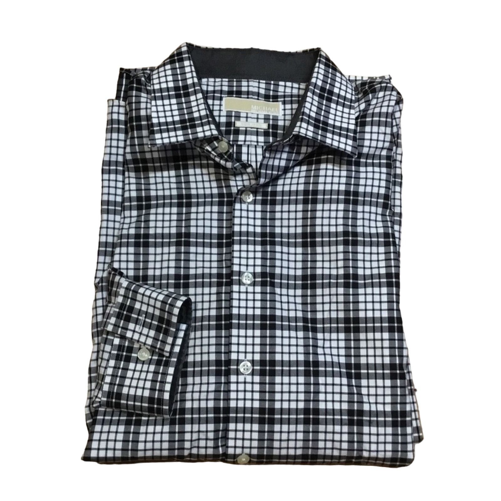 Michael Kors Michael Kors Plaid No Iron Button Down Shirt Size US XL / EU 56 / 4 - 1 Thumbnail