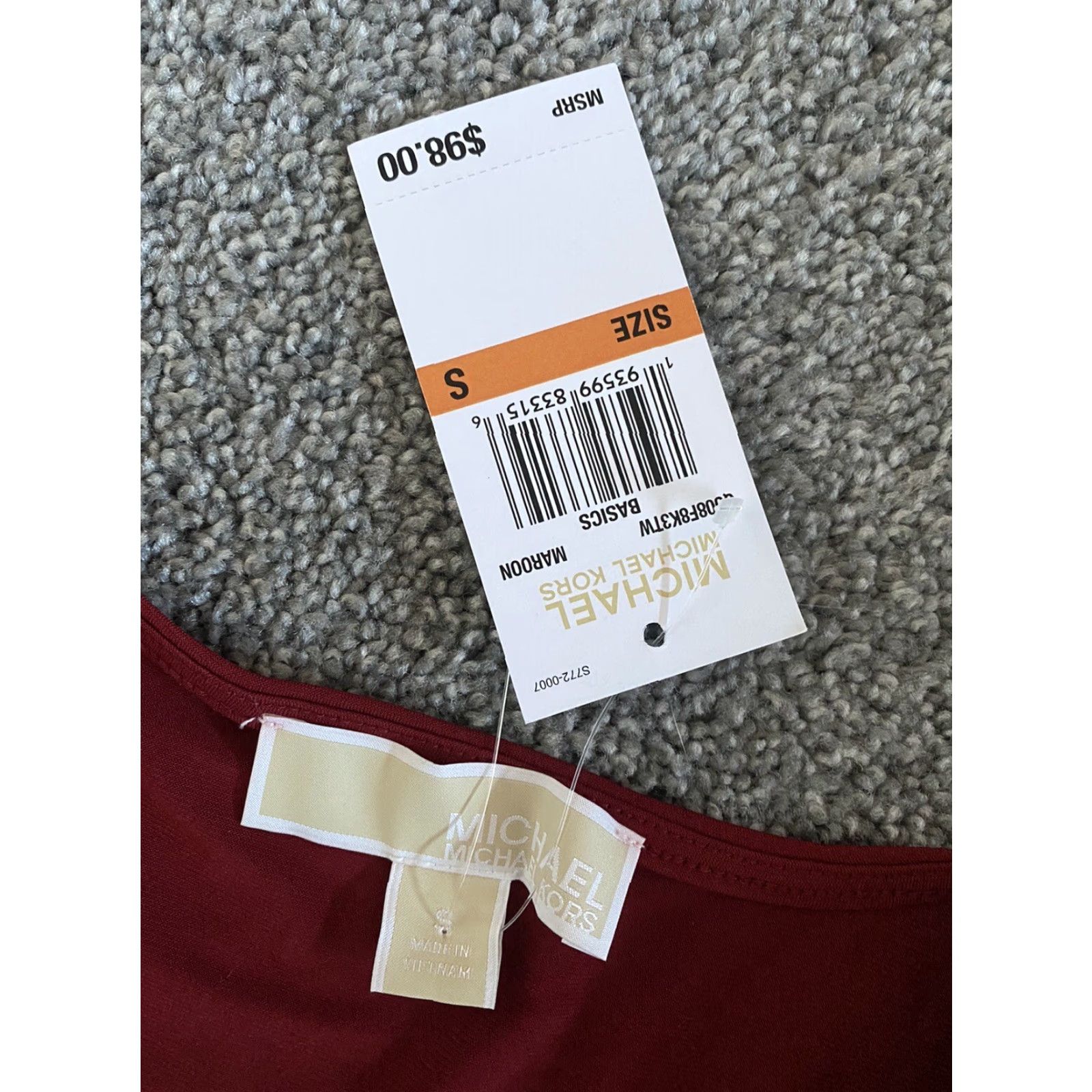 Michael Kors NWT Michael Kors Women’s Dress Sleeveless Maroon Red Size Small Short Zip Classic Designer Size S / US 4 / IT 40 - 6 Thumbnail