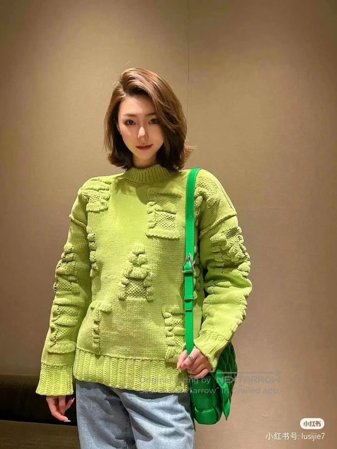 Bottega Veneta BV Kiwi Chenille Sweater. Size XS / US 0-2 / IT 36-38 - 2 Thumbnail