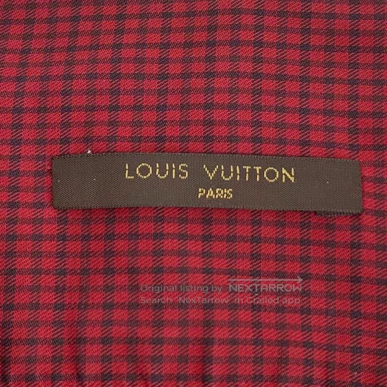 Louis Vuitton Louis Vuitton Red plaid cotton lapel single-breasted long- Size US XS / EU 42 / 0 - 5 Thumbnail