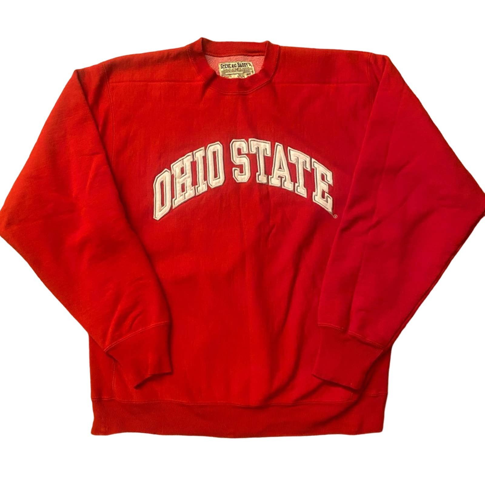 Steve And Barrys Vintage tOSU Steve & Barrys Red Oversized Sweatshirt Grailed