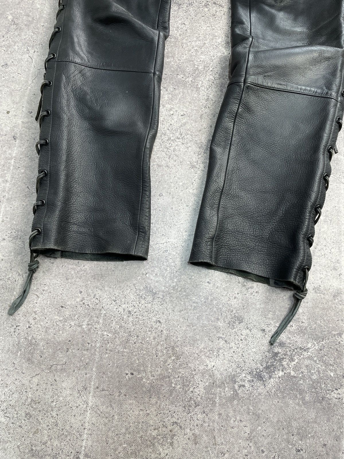 Vintage Vintage Junya Watanabe Rick Owens Style Leather Pants Size US 34 / EU 50 - 9 Thumbnail