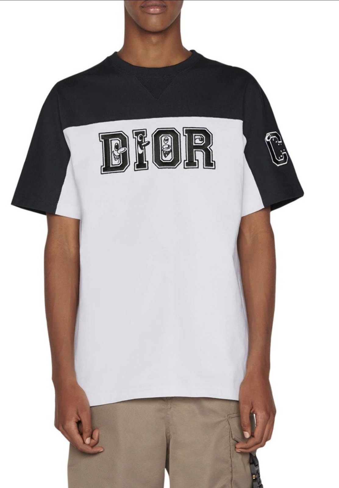 Dior Brand New Dior x Kenny Scharf Embroidered Logo T-Shirt Size US XL / EU 56 / 4 - 2 Thumbnail