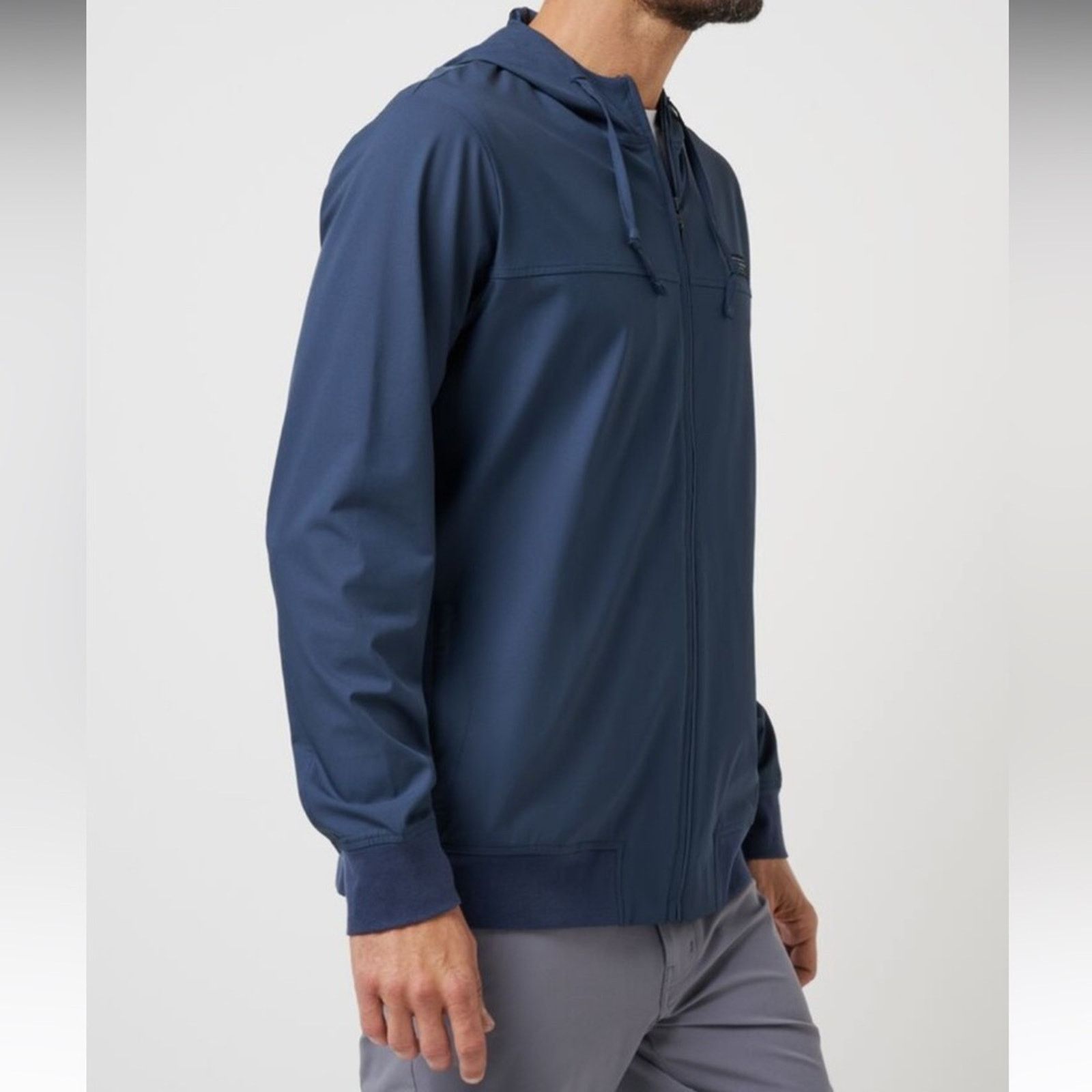TravisMathew Men's Travis Mathew Wanderlust Hoodie Full Zip Golf Jacket Size US L / EU 52-54 / 3 - 1 Thumbnail