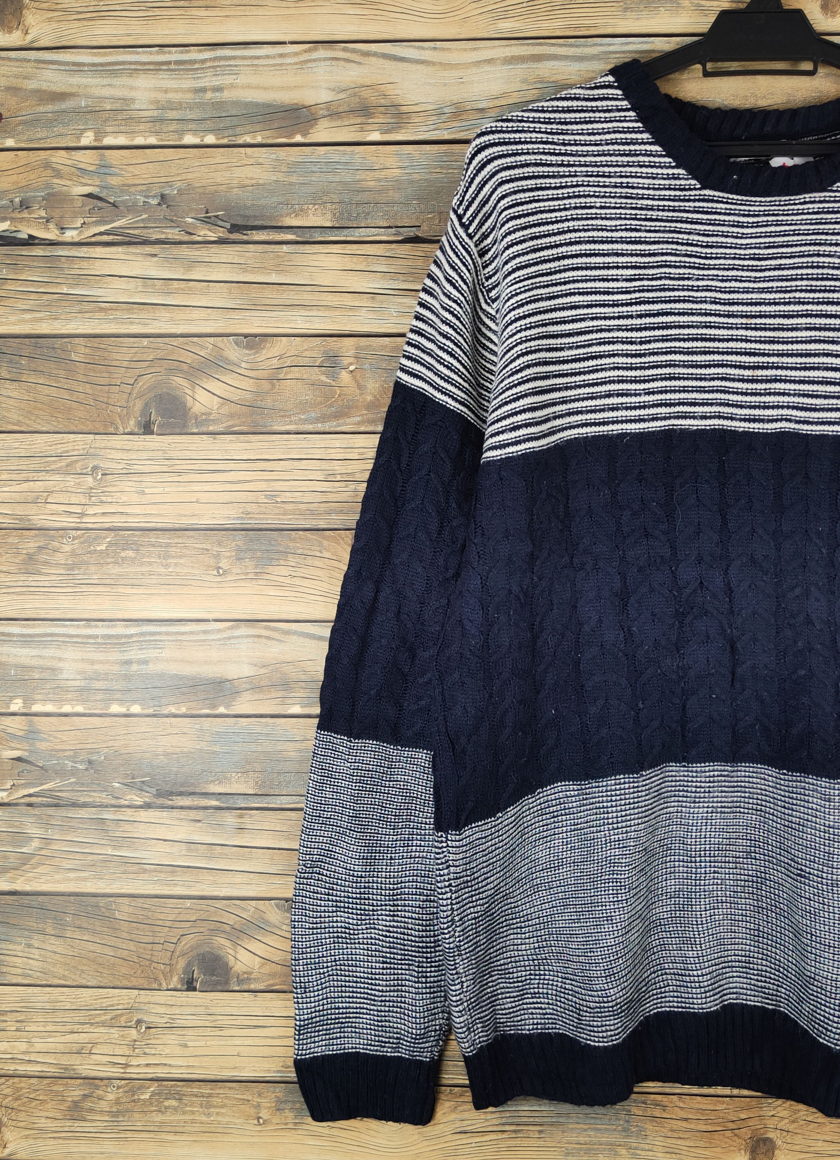 Aran Isles Knitwear A.v.v Homme Navy Knitwear Sweatshirts #W1436 Size US L / EU 52-54 / 3 - 3 Thumbnail