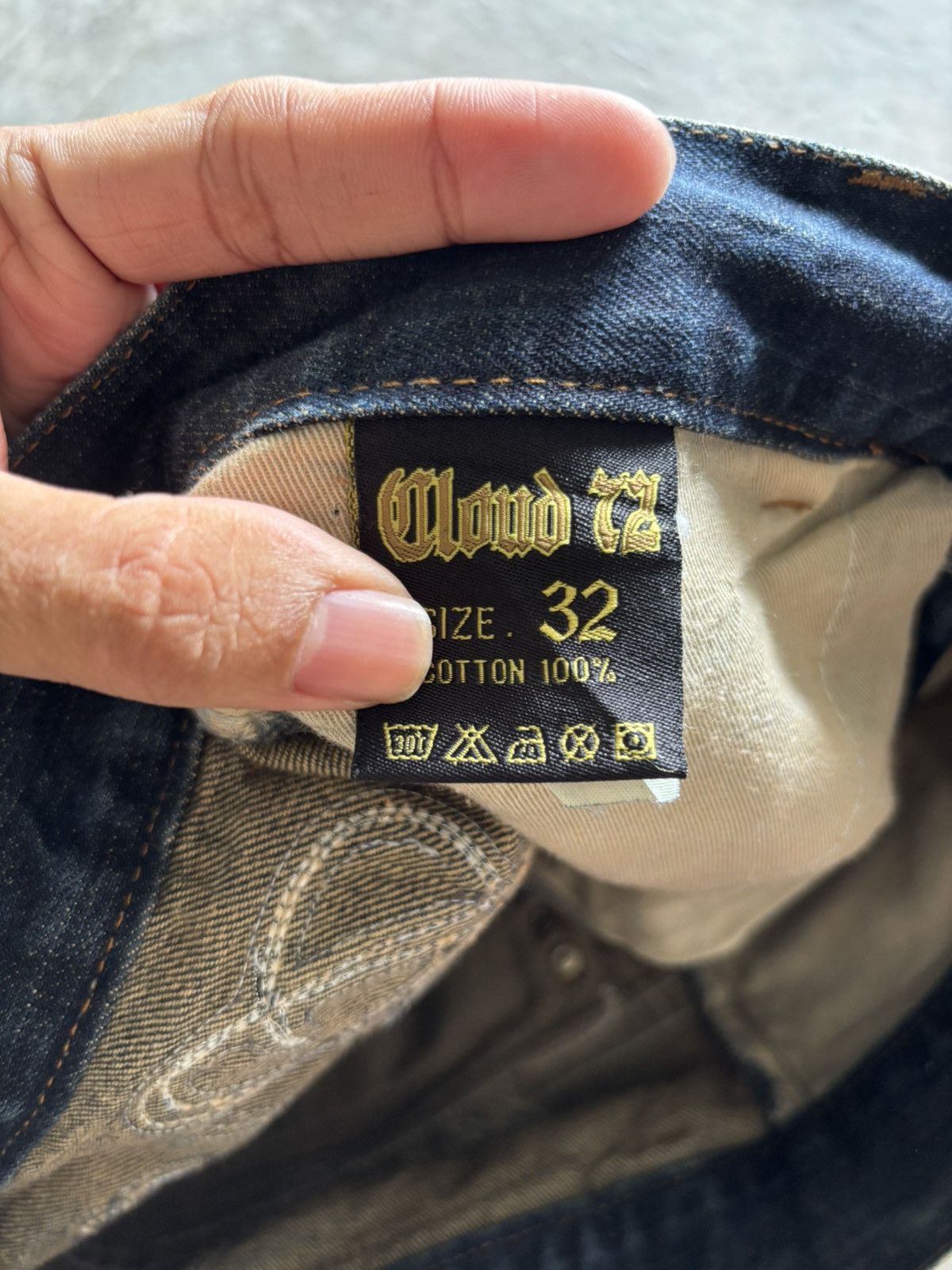 Japanese Brand RUSTY CLOUD72 crocodile patches cross chrome hearts inspired Size US 33 - 6 Thumbnail