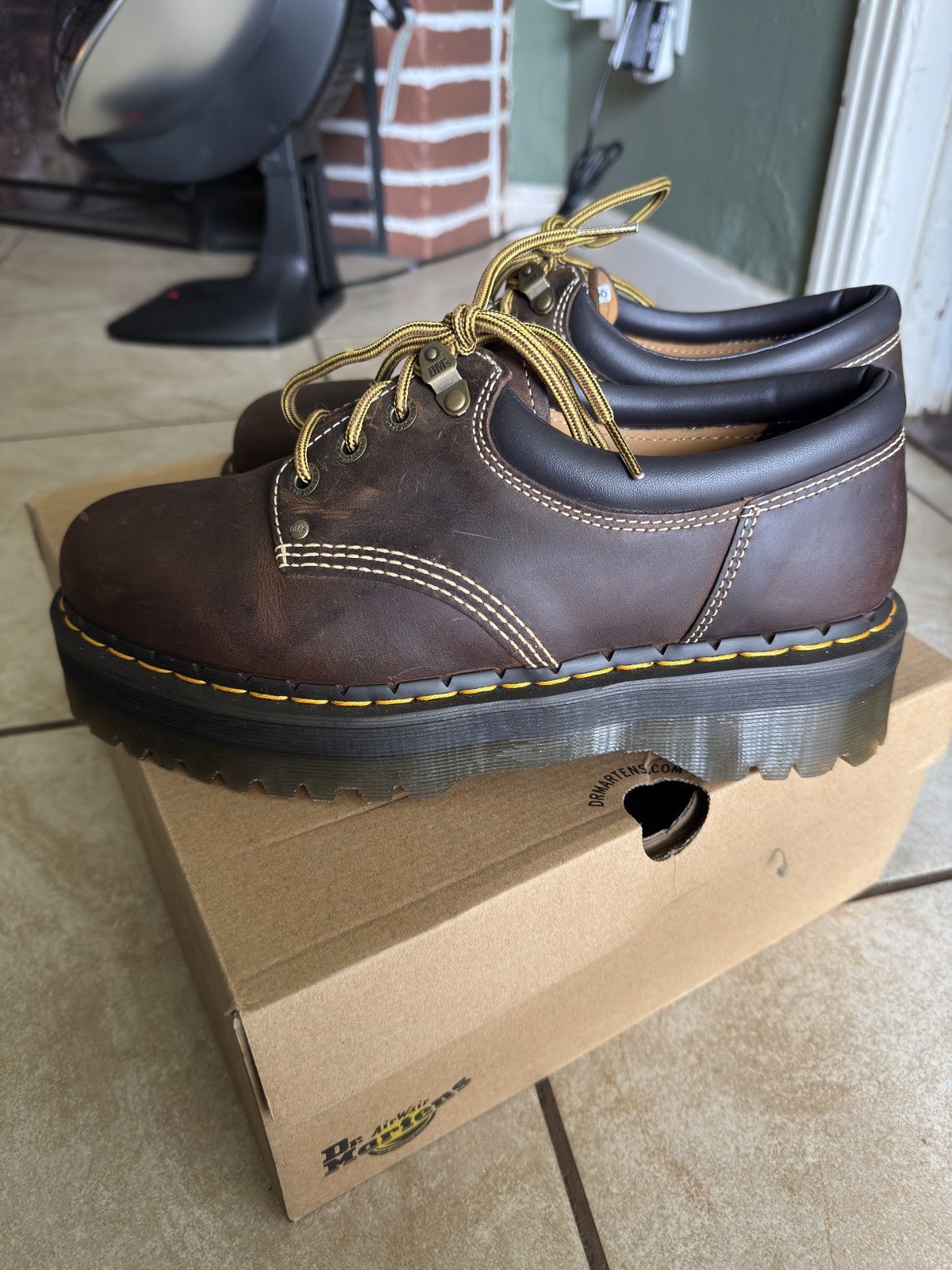 Dr. Martens Dr. Martens 8053 Leather Platform Shoes Size US 11 / EU 44 - 4 Thumbnail