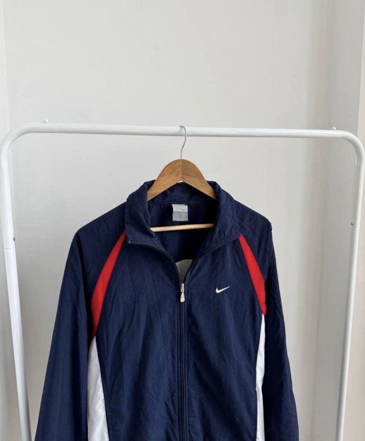 Nike × Vintage Vintage Nike 90s track nylon Y2K light jacket Size US M / EU 48-50 / 2 - 4 Thumbnail