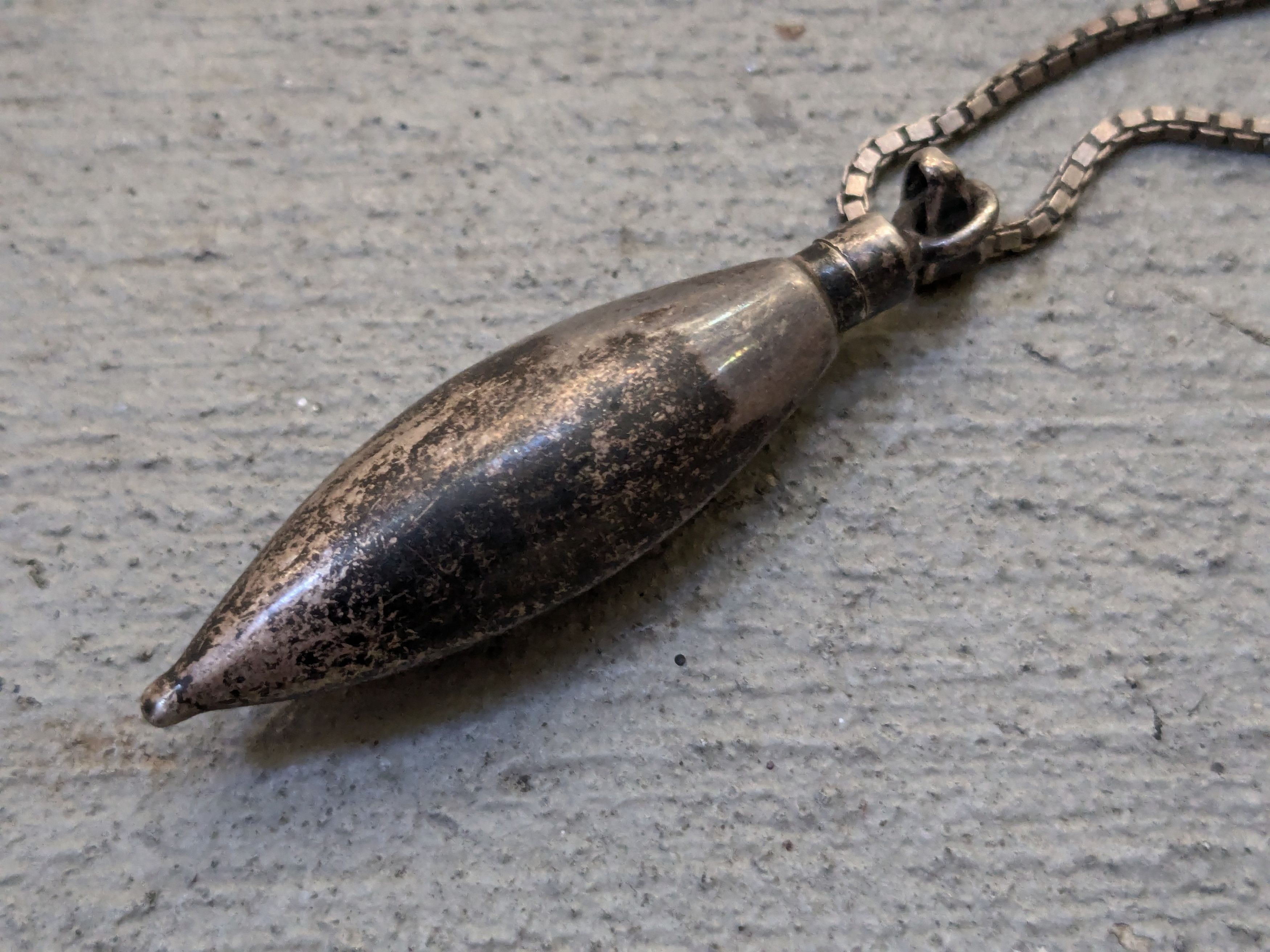 Other Vintage Sterling Silver Necklace Perfume Pendant 30" Italy Size ONE SIZE - 7 Thumbnail