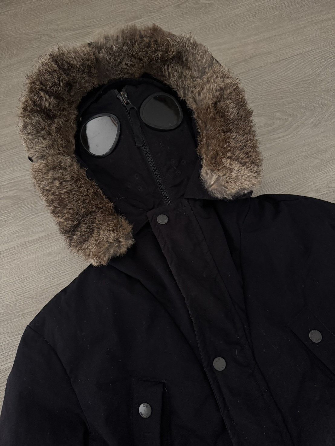 C.P. Company Cp company google len fur mask face Norge Puffer down jacket Size US M / EU 48-50 / 2 - 2 Thumbnail
