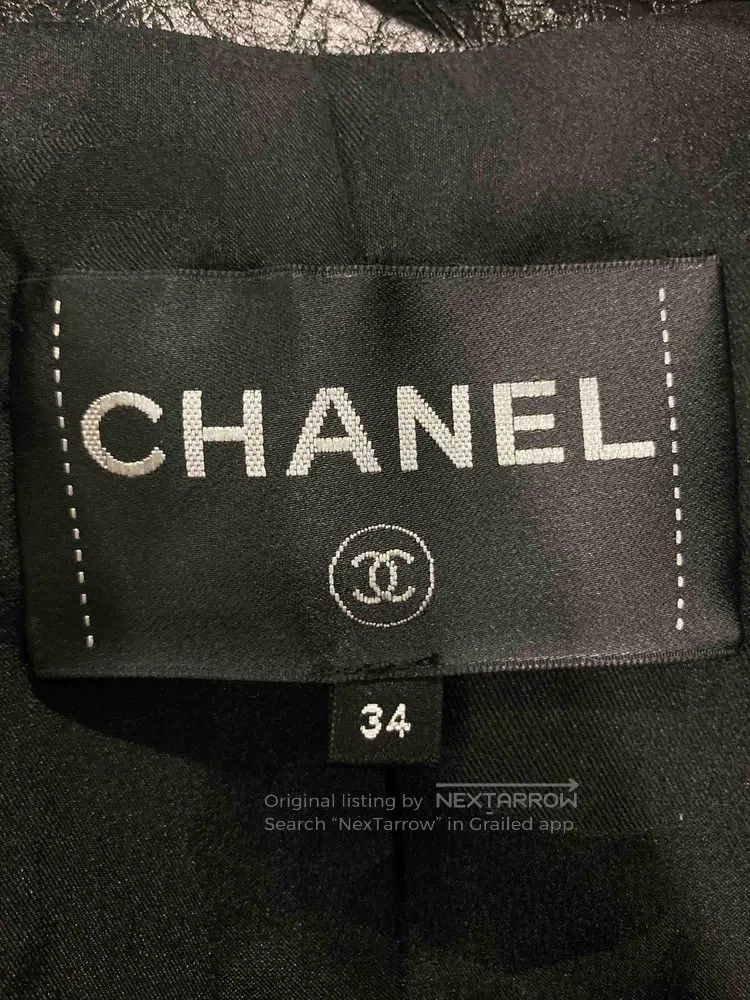 Chanel Chanel 21A black pearl buckle doll collar two pockets blac Size XXS / US 00 / IT 34 - 7 Thumbnail