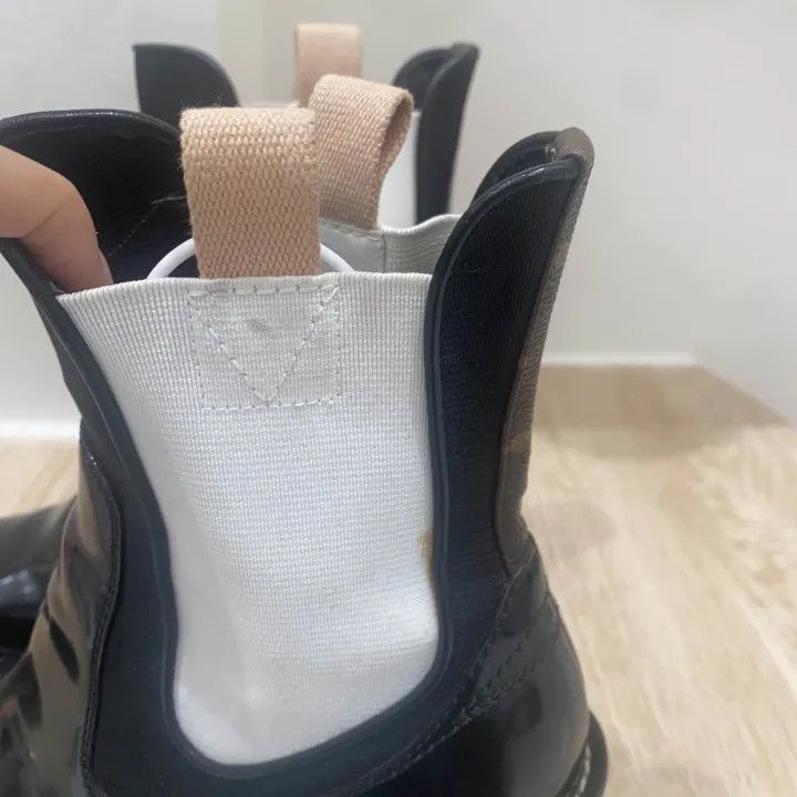 Louis Vuitton Louis Vuitton Black and White Ankle Boots -2508 Size US 7 / IT 37 - 5 Thumbnail
