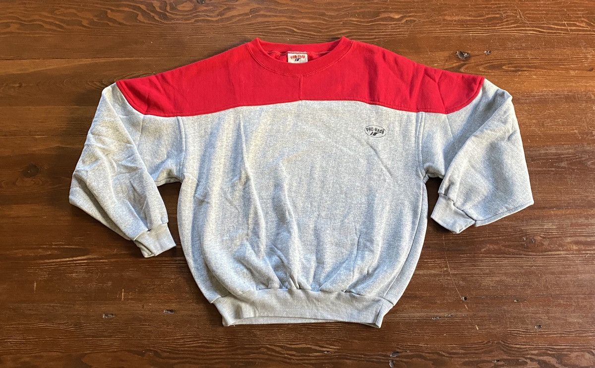 Pro-Keds Vintage 80’s Pro-Keds Red & Grey Crewneck Sweatshirt Size US S / EU 44-46 / 1 - 2 Thumbnail