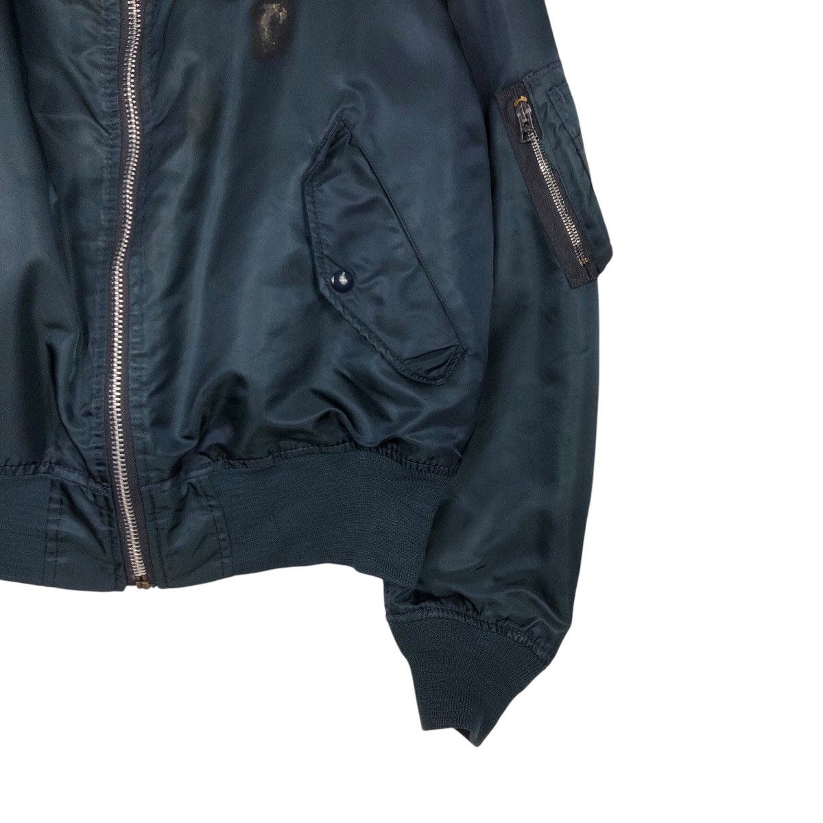 Schott 📌Vintage Reversible Bomber Jacket Ma-1 Schott Made in Usa Size US L / EU 52-54 / 3 - 6 Thumbnail
