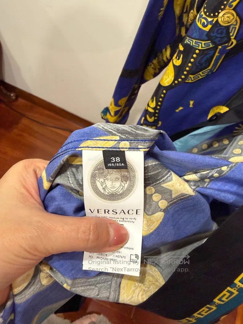 Versace Versace Medusa print long-sleeved shirt Size US XXS / EU 40 - 5 Thumbnail