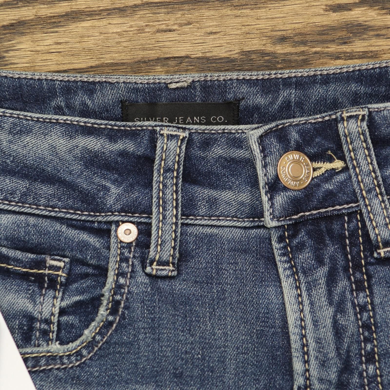 Silver Jeans Co. Nwt Silver Jeans Co. Slim Bootcut Jeans Indigo Blue 26x33 Size 26" / US 2 / IT 38 - 4 Thumbnail