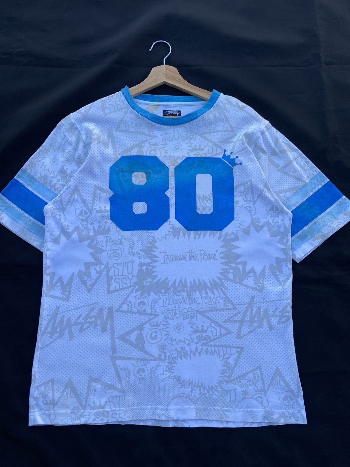 Stussy Rare Stussy “Increase the Peace” Graphic Tshirt Size US L / EU 52-54 / 3 - 5 Thumbnail