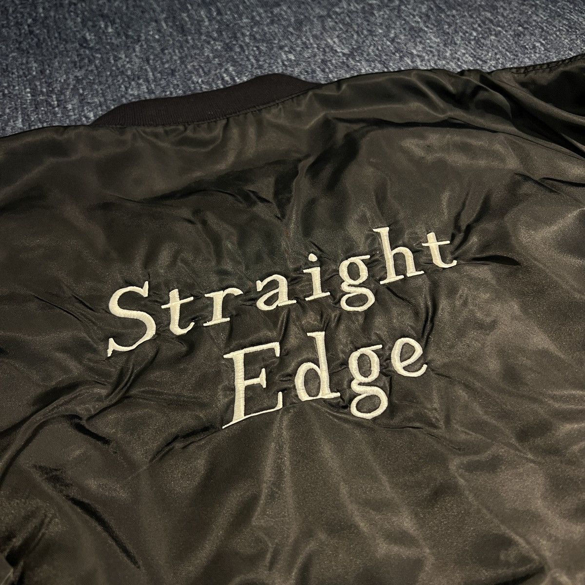 Vintage Vintage 90s Straight Edge MA-1 Bomber Jacket Size US XXL / EU 58 / 5 - 8 Thumbnail