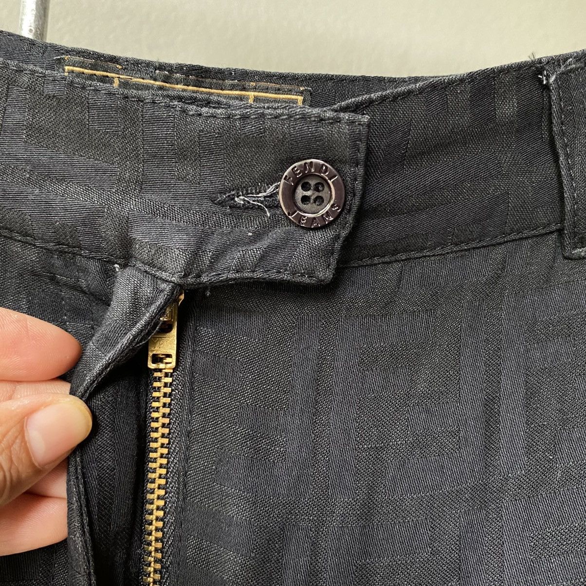 Fendi FENDI Black Monogram Pattern Pants Size 28" / US 6 / IT 42 - 21 Thumbnail