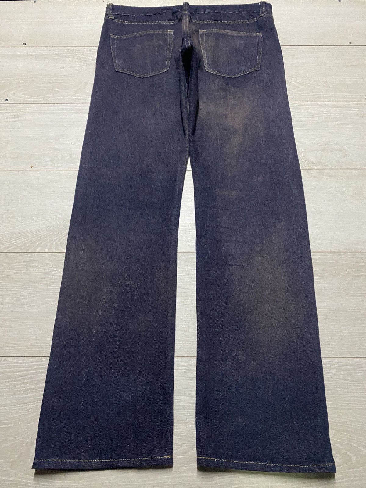 Hysteric Glamour Vintage Global Work Dark Blue Grunge Loose Jeans Size US 36 / EU 52 - 2 Thumbnail
