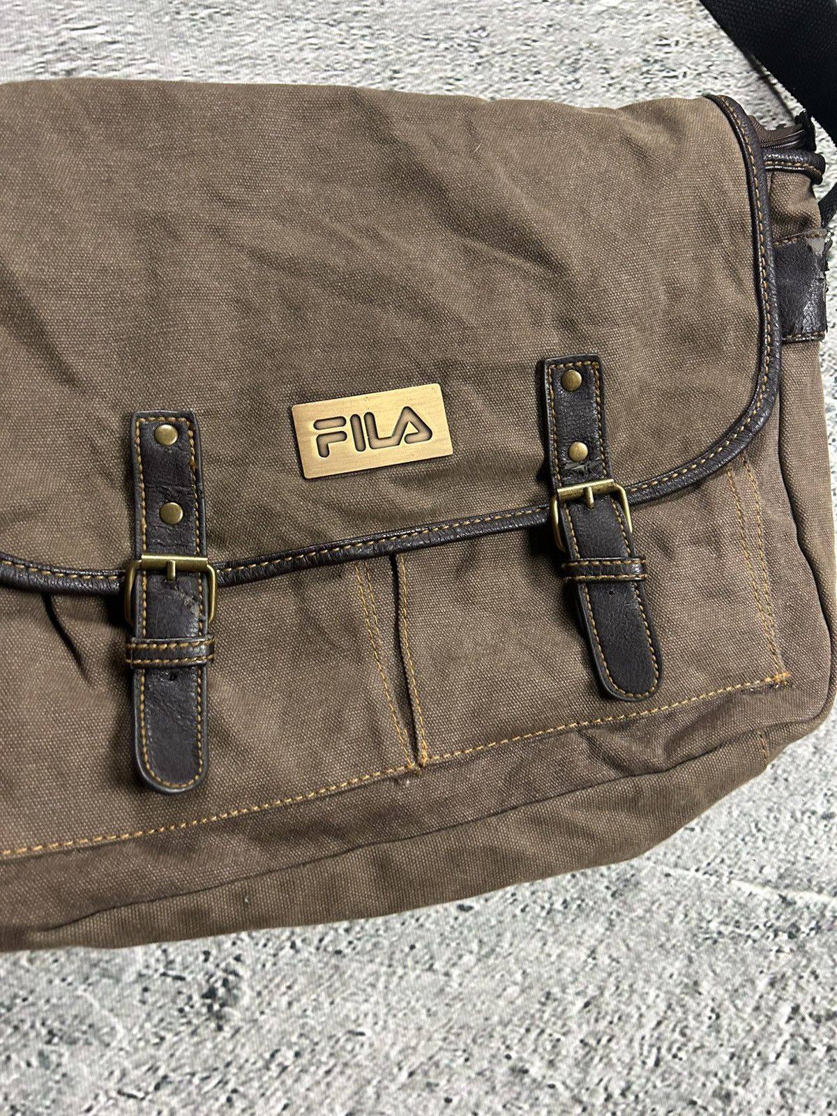 Fila Fila shoulder bag vintage brown Y2K Size ONE SIZE - 2 Thumbnail