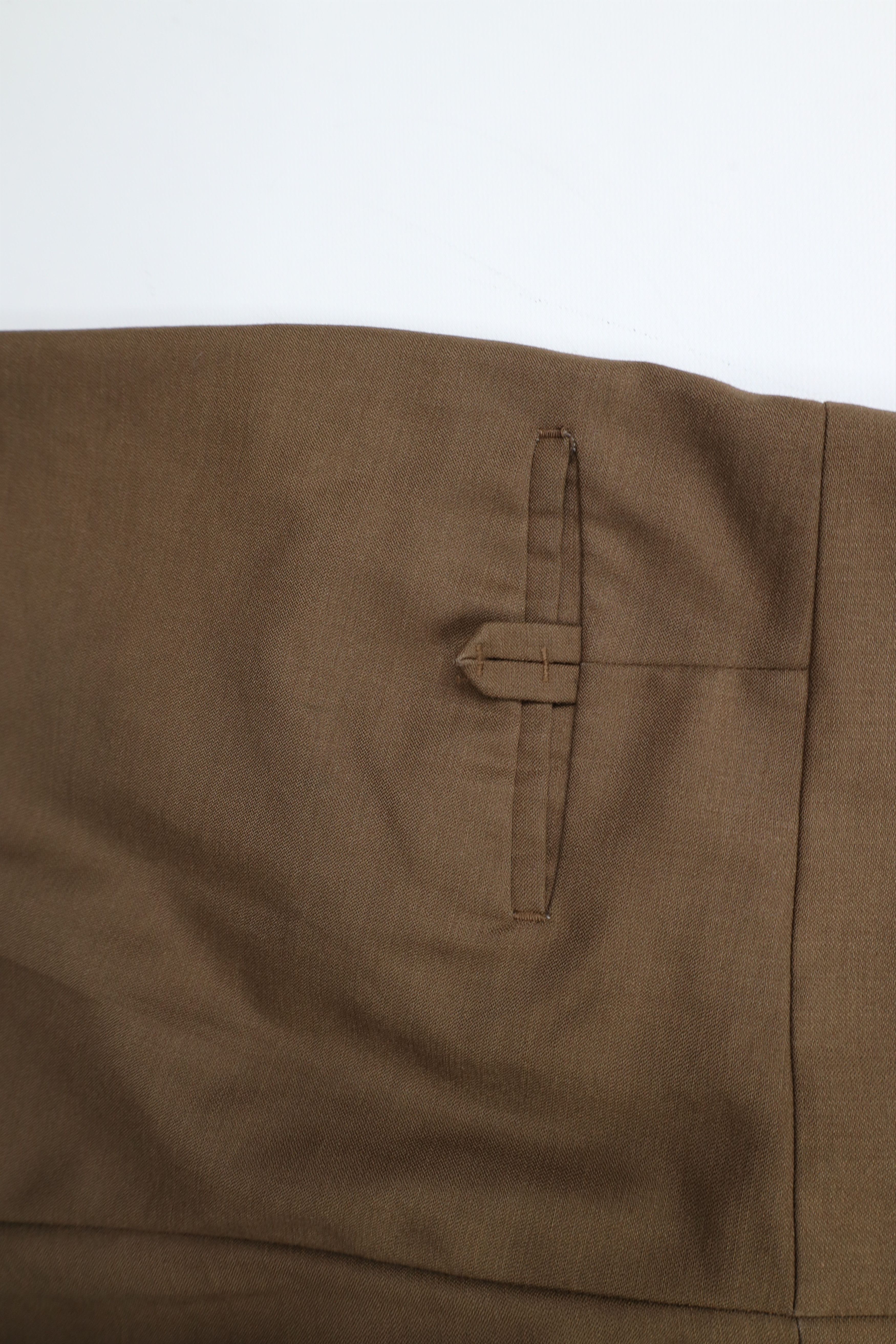 Vintage Vintage 70s Streetwear Flared Wide Leg Chino Pants Brown Size US 32 / EU 48 - 9 Thumbnail