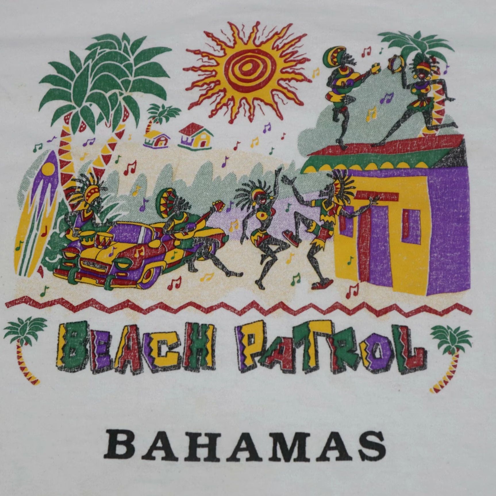 Delta VINTAGE Beach Patrol Bahamas Delta Shirt Mens L White 1990s T-Shirt Size US L / EU 52-54 / 3 - 2 Thumbnail