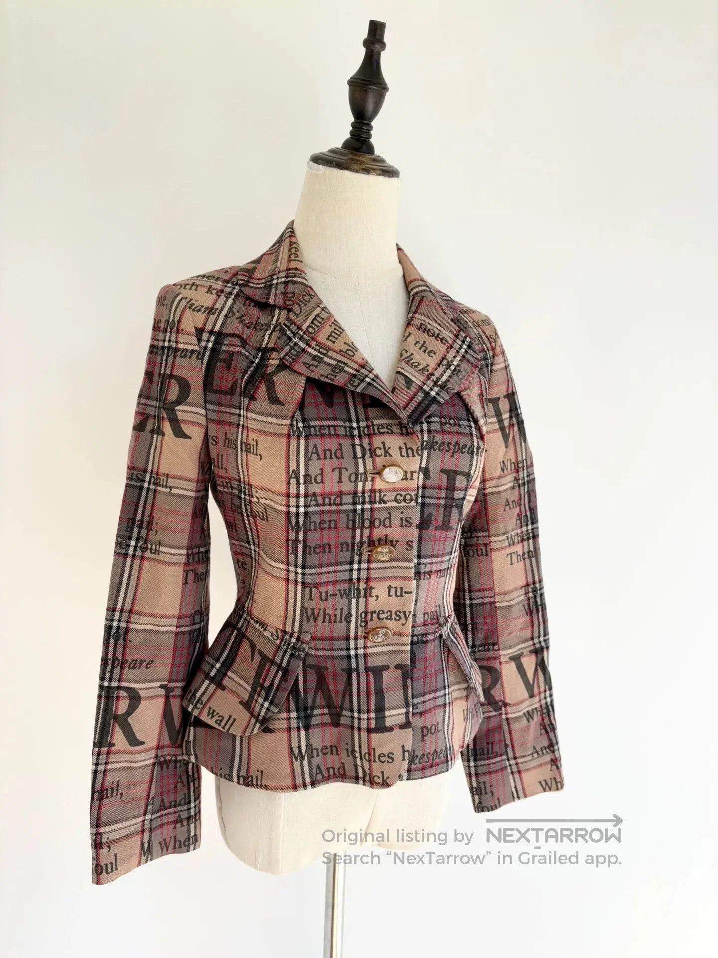 Vivienne Westwood vivienne westwood rare plaid shakespeare jacket. Size M / US 6-8 / IT 42-44 - 1 Thumbnail