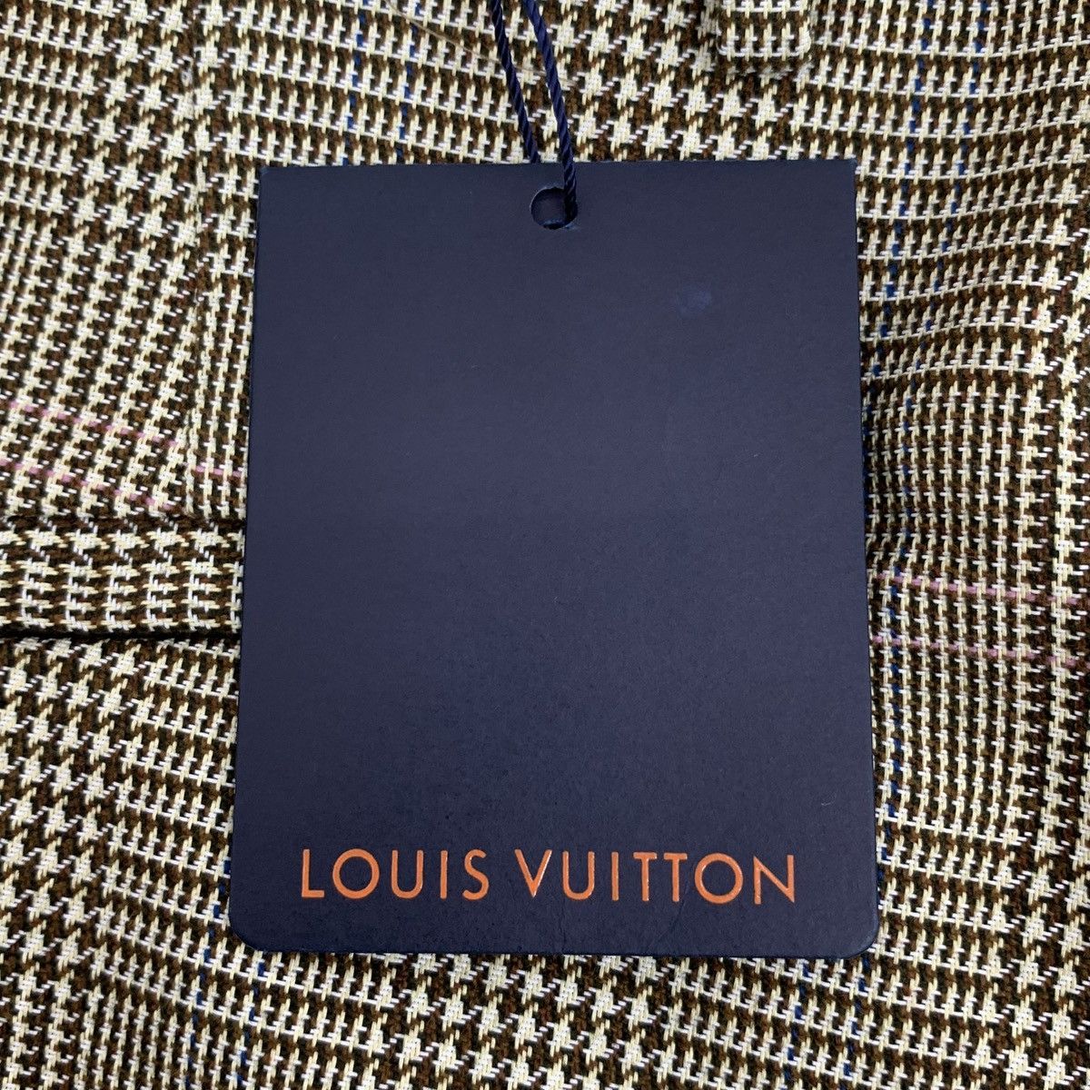Louis Vuitton Louis Vuitton Light Brown Houndstooth Wool Trousers K26WX Size 25" / US 0 / IT 36 - 7 Thumbnail