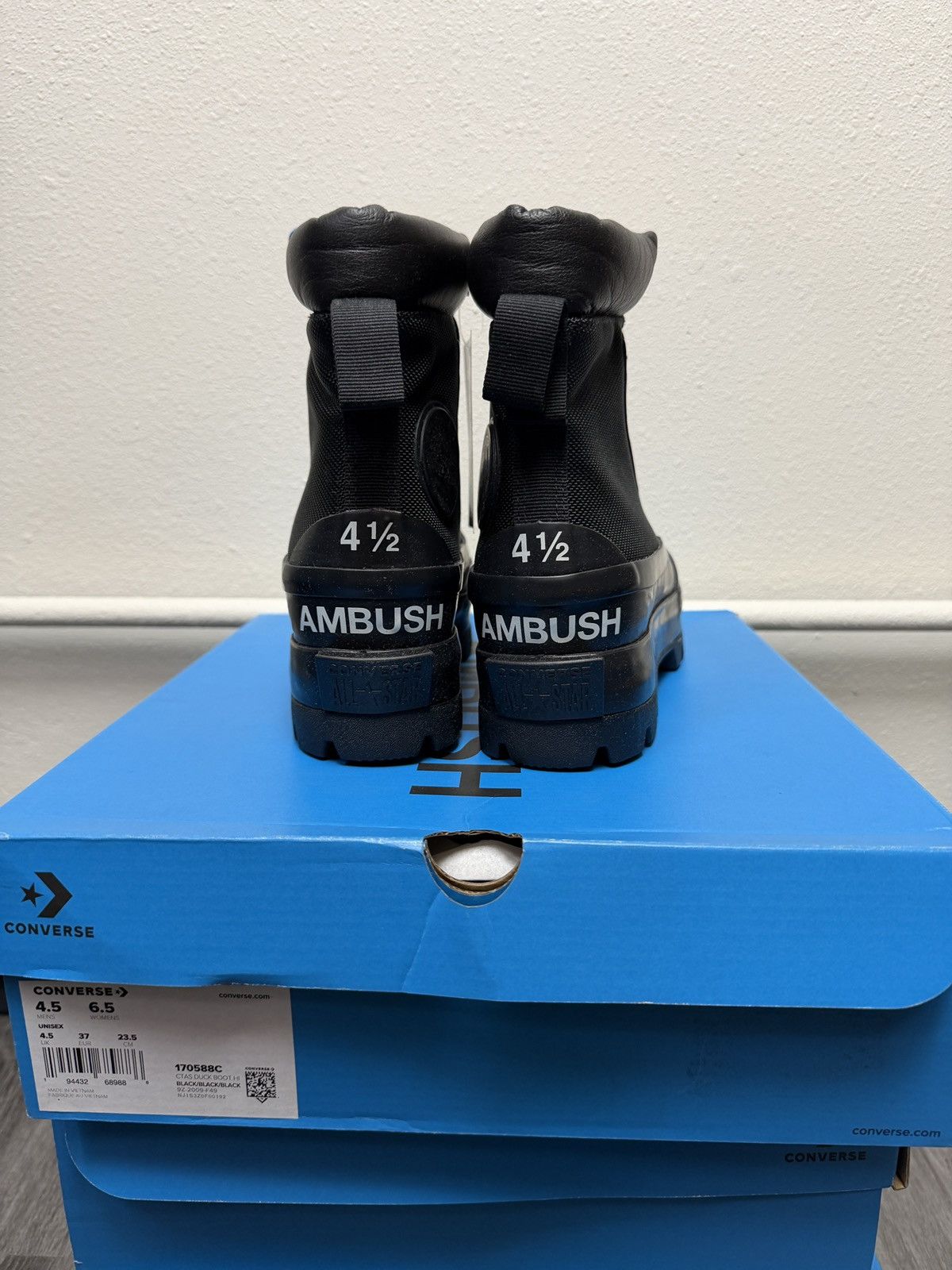 Ambush Design × Converse Converse x Ambush CTAS Duck Boot Black Canvas Womens Size US 6.5 / IT 36.5 - 4 Thumbnail