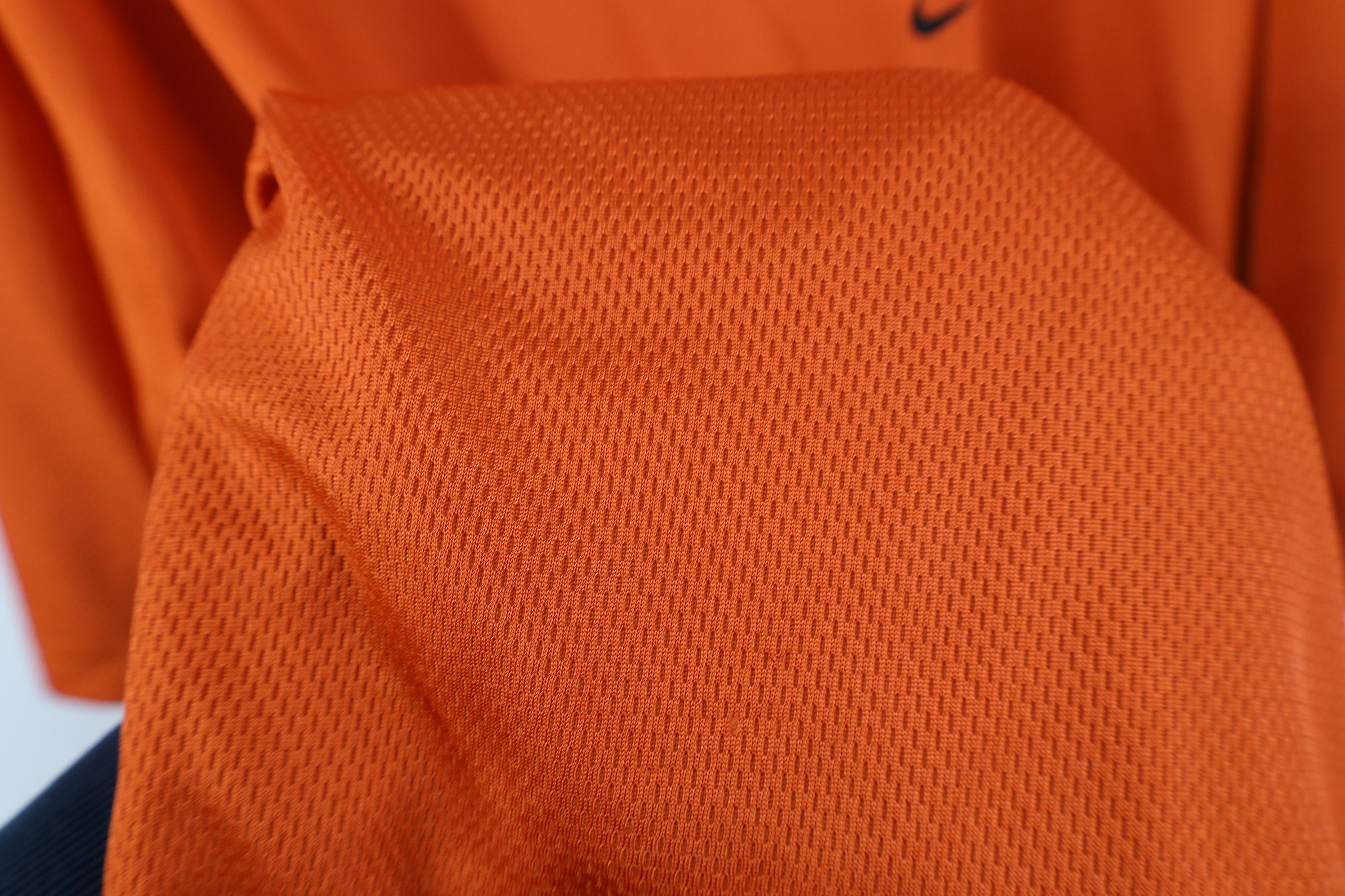 Nike Vintage Y2K Nike Mini Swoosh Thermal Knit T-Shirt Orange Size US XL / EU 56 / 4 - 8 Thumbnail