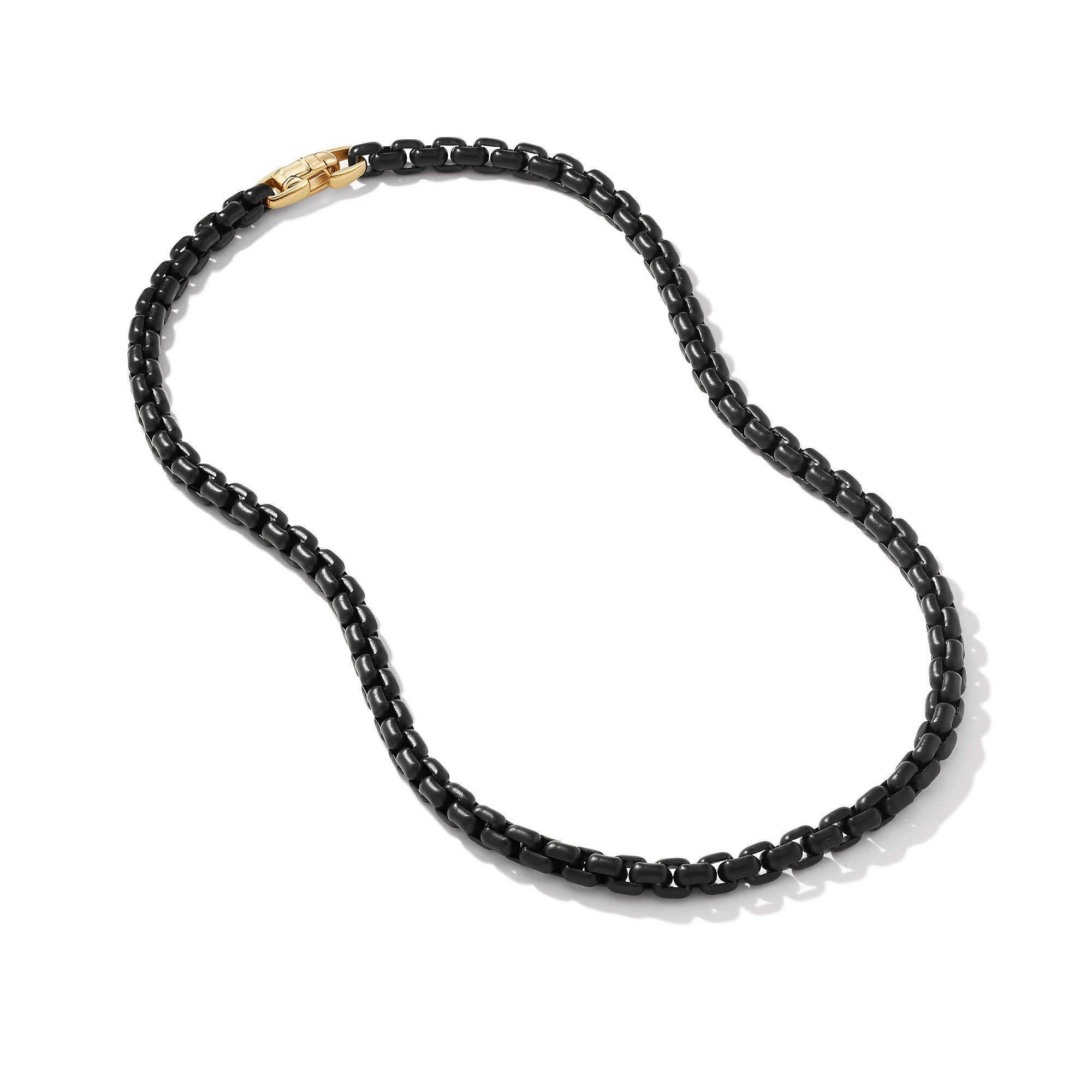 David Yurman o1w1db10525 N17517 Necklace in Black Acrylic with 14K Gold Size ONE SIZE - 2 Thumbnail