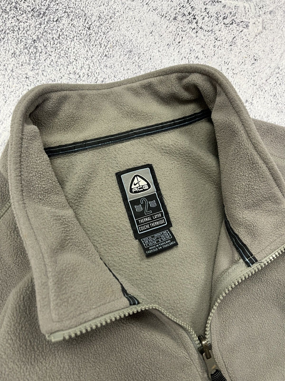 Nike Vintage Nike ACG Fleece Jacket Baggy Beige Mens Y2K 90’s Size US XL / EU 56 / 4 - 7 Thumbnail