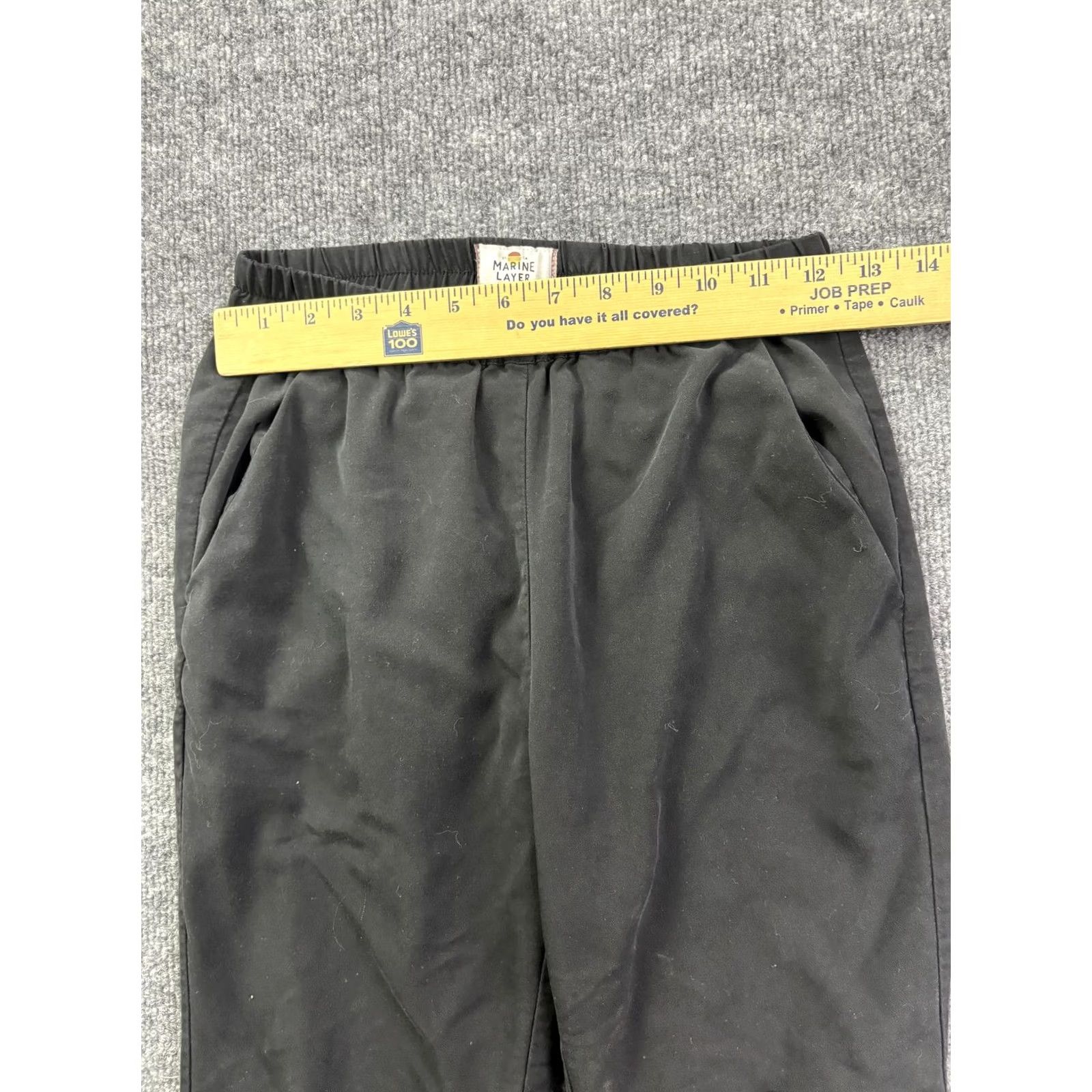 Marine Layer VINTAGE Marine Layer Pants Womens XS Black Modal Jogger Elastic Waist Stretch Tapered Size 26" / US 2 / IT 38 - 4 Thumbnail