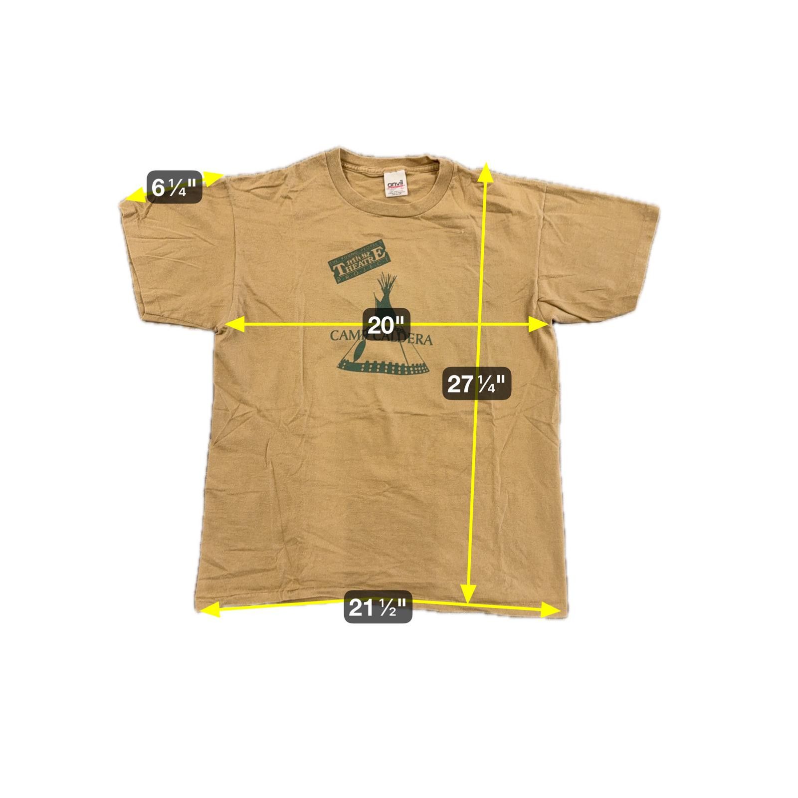 Anvil Vtg 90s Camp Caldera Art Theatre T-Shirt Single Stitch - L Size US L / EU 52-54 / 3 - 6 Thumbnail