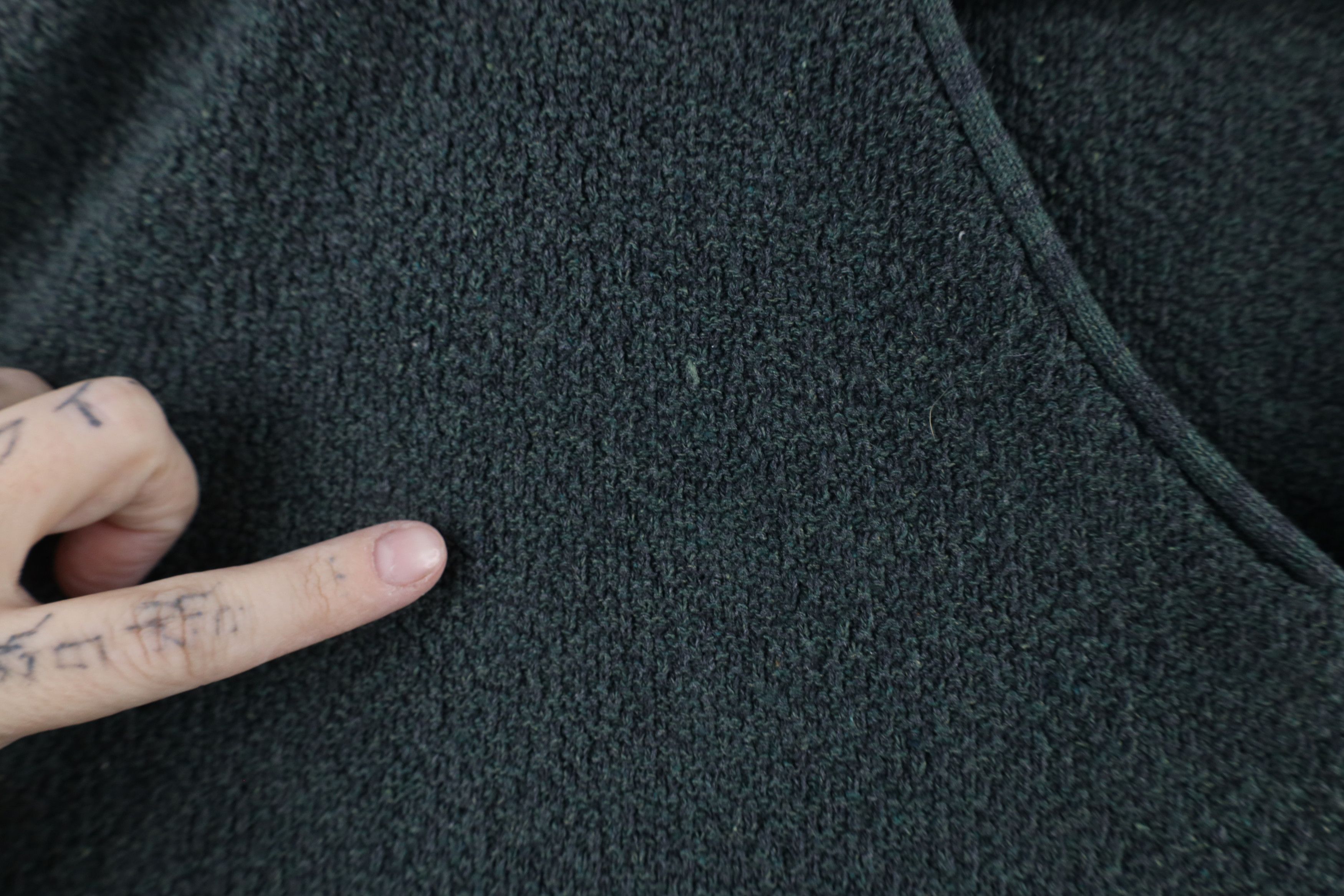 Vintage Vintage 90s Streetwear Cotton Textured Knit Sweater Vest USA Size US XL / EU 56 / 4 - 4 Thumbnail