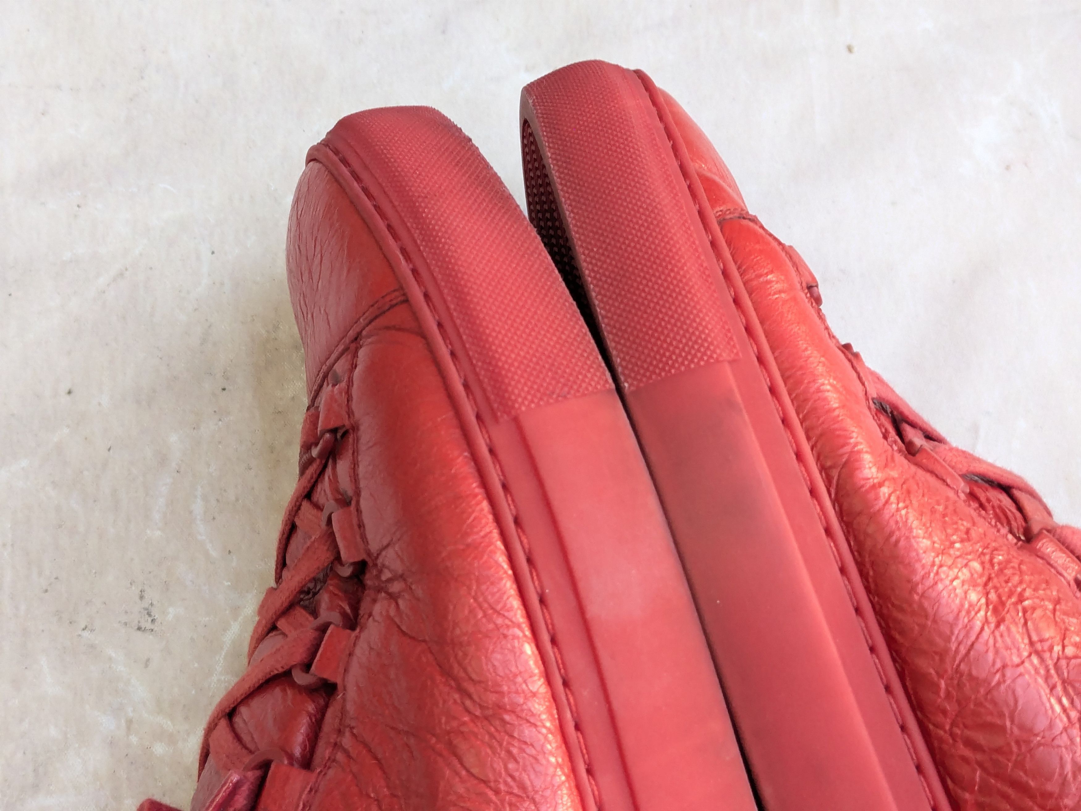 Balenciaga Balenciaga Arena Sneakers Red Black 11 Leather High Tops Size US 11 / EU 44 - 10 Thumbnail