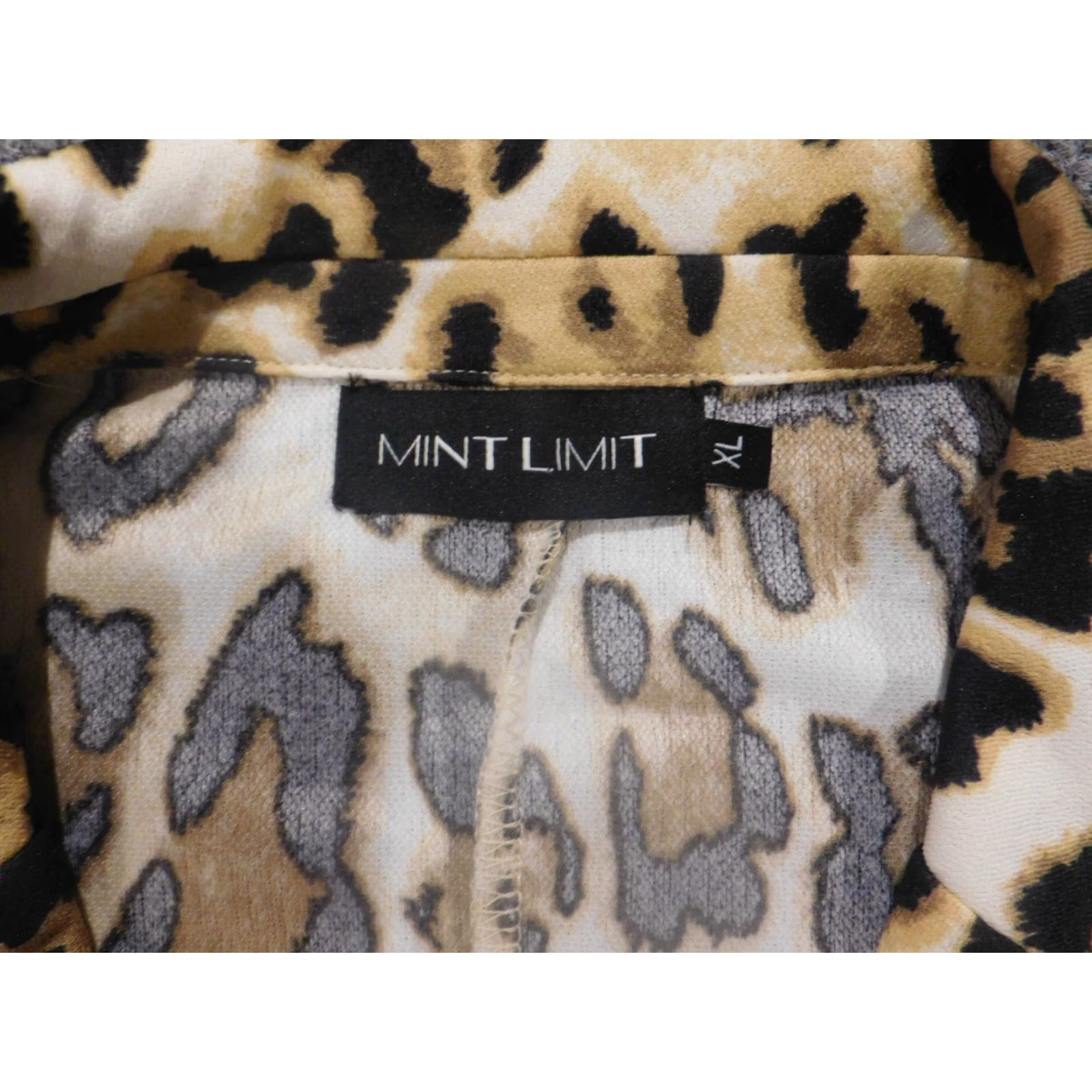 Vintage Mint Limit Brown Animal Print Button Blazer Womens Jacket XL Mid-Length Casual Winter Vintage No Size XL / US 12-14 / IT 48-50 - 6 Thumbnail