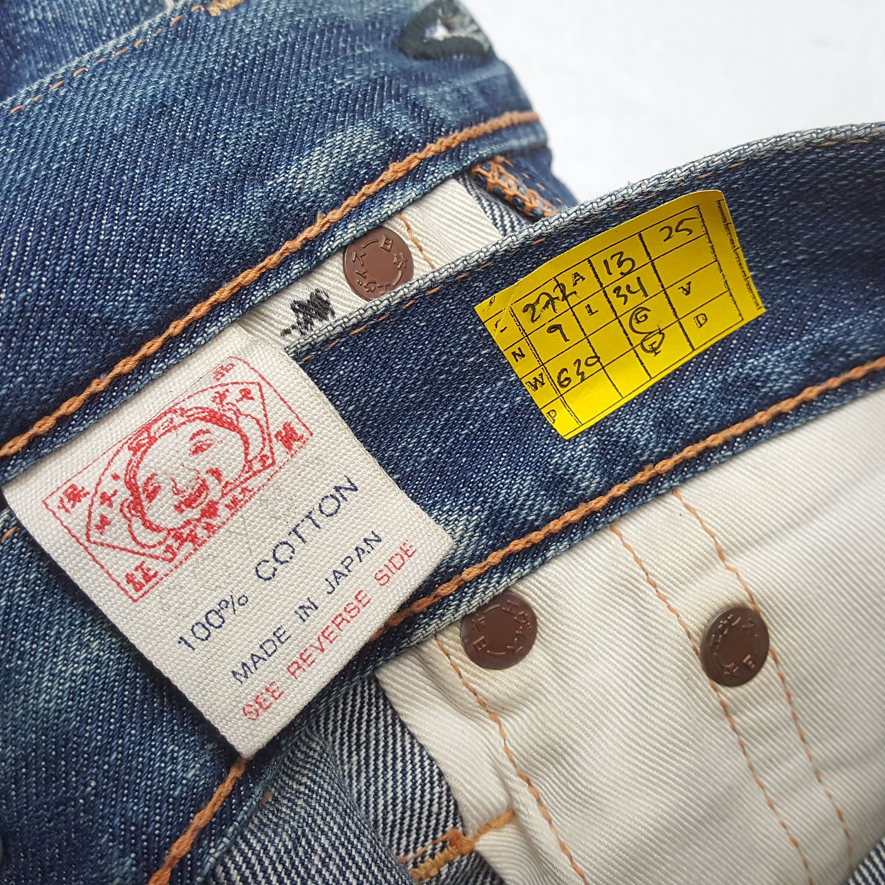 Evisu × Japanese Brand × Vintage Vintage EVISU Japanese Brand Daicock Custom Style Jean Size US 26 / EU 42 - 14 Thumbnail
