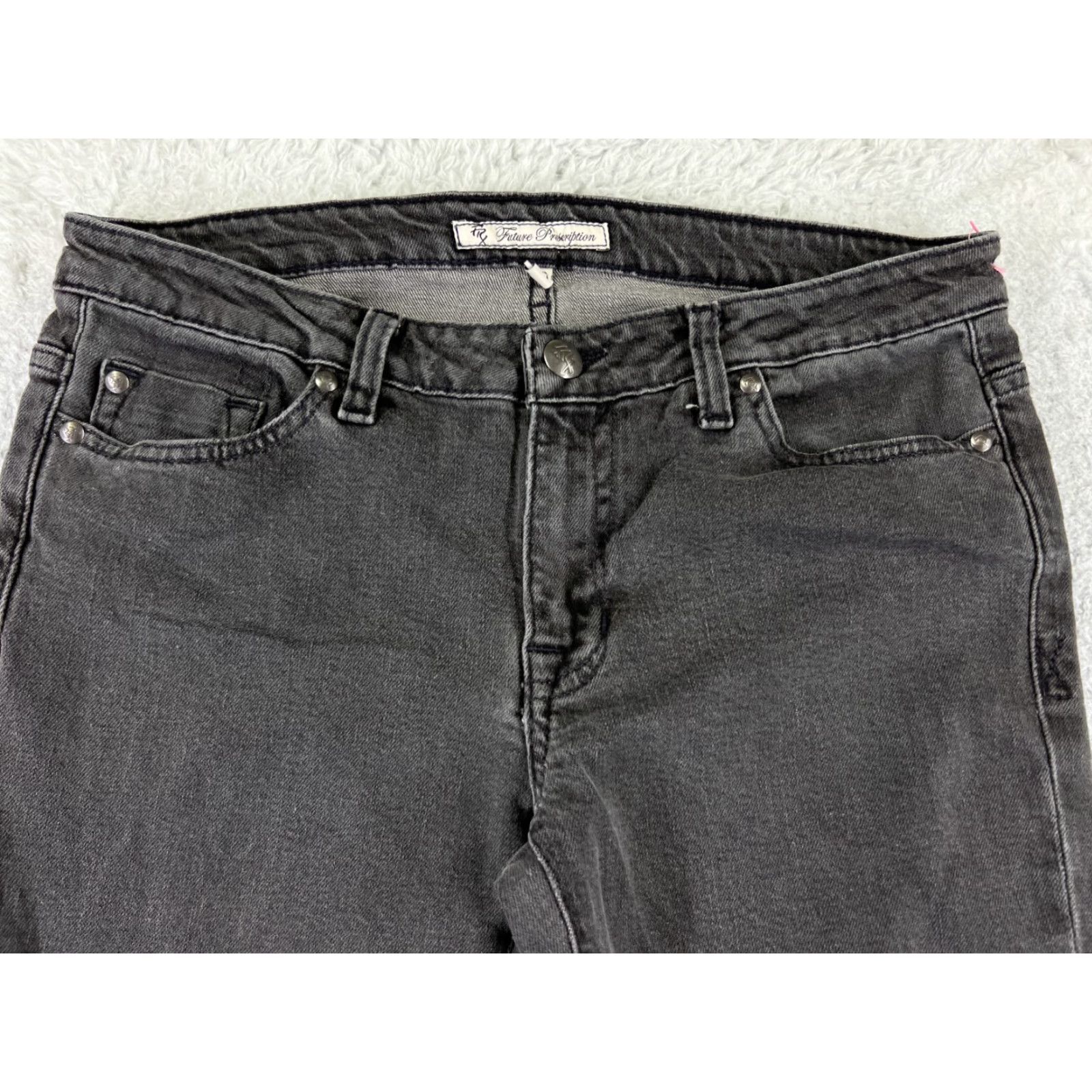 Urban Outfitters BDG Urban Outfitters Jeans Womens 24 Black Denim Flared Distressed 22x30 Jeans Size 42" / US 20 - 4 Thumbnail