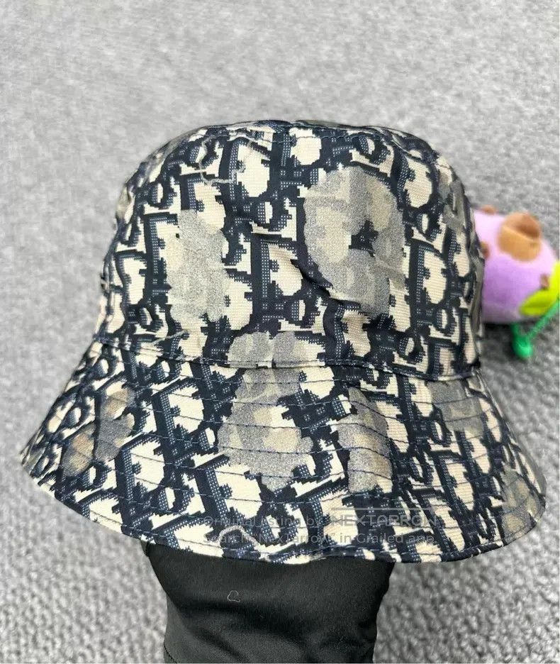 Dior Dior Size S Old flower graffiti fisherman's hat Size ONE SIZE - 2 Thumbnail