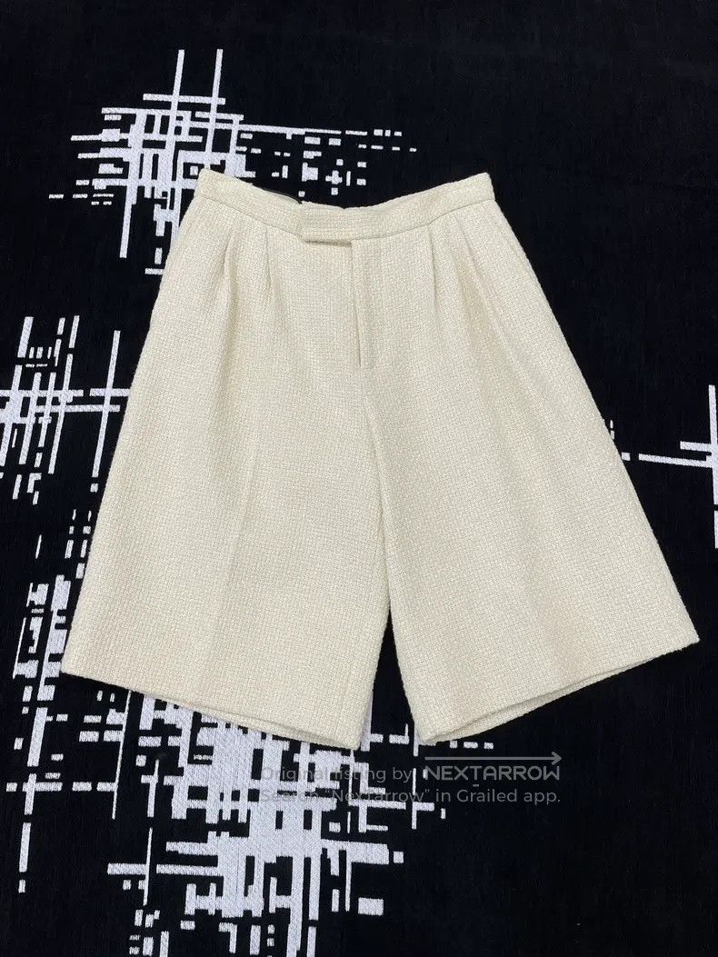 Gucci Gucci Beige braided shorts Size 26" / US 2 / IT 38 - 1 Thumbnail
