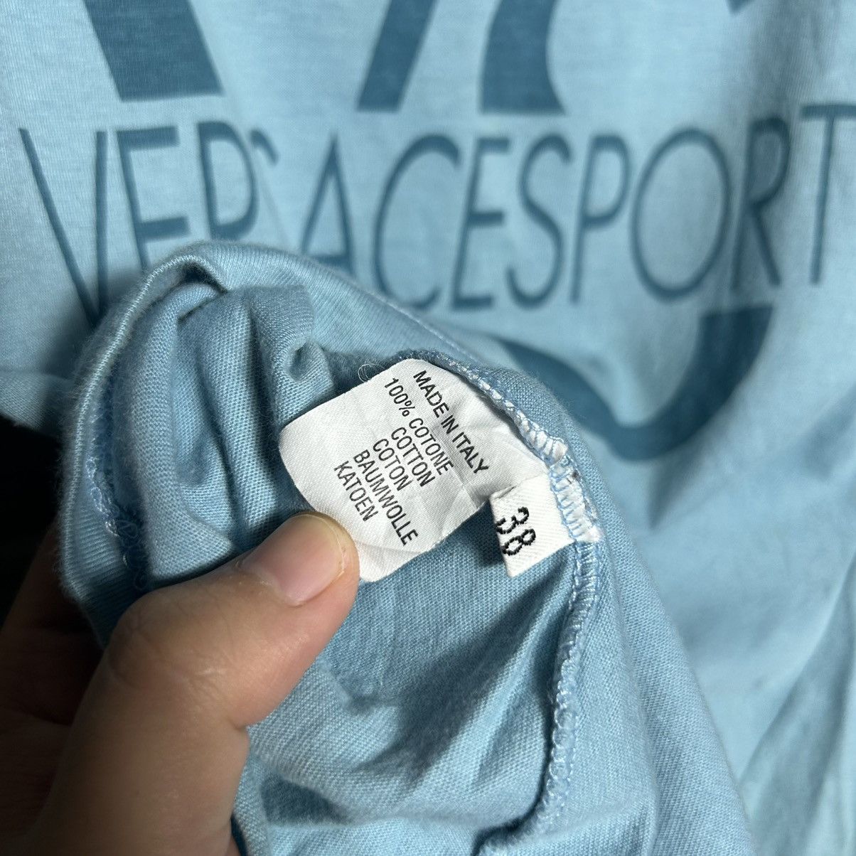 Versace Vintage Versace Big Logo Tank Top Size ONE SIZE - 6 Thumbnail