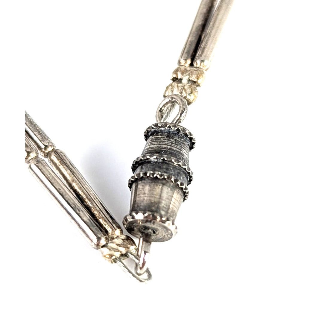 Vintage Vtge Navaho bracelet Turquoise and sterling beads 7" Navaho Size ONE SIZE - 5 Thumbnail