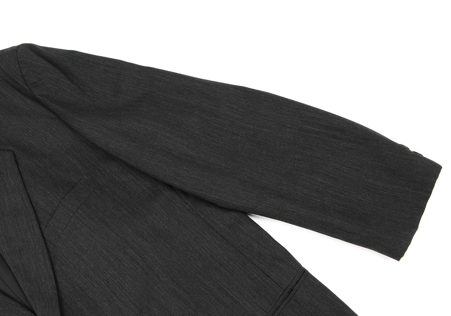 Issey Miyake Wool 2-Button Jacket in Charcoal, Size L Size US L / EU 52-54 / 3 - 6 Thumbnail